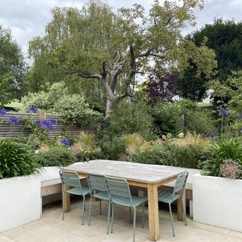 Dining area on the terrace